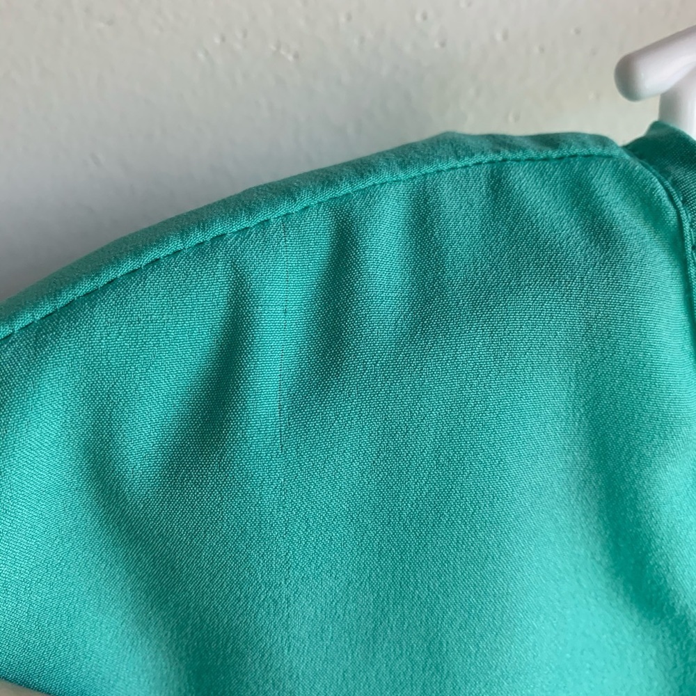 Frenchi Turquoise Short Sleeve Blouse - Picture 6 of 7